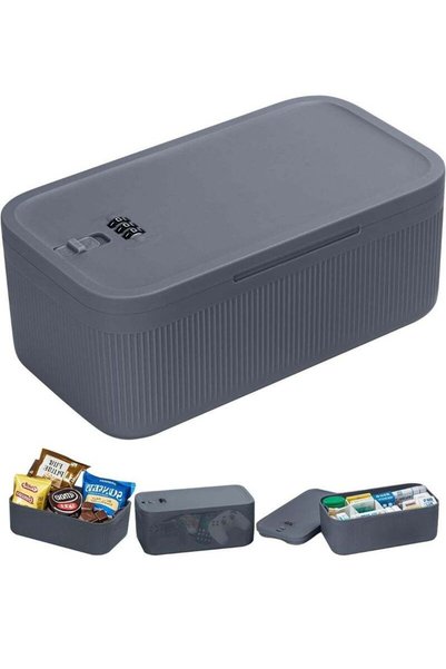 Generic WALALLA Lockable Home Storage Box with Combination Code, Portable Fri...