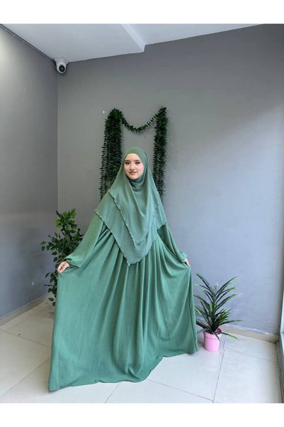 Yüsra Collection Ayrobin Dress and Short Sufle 2-Piece Set