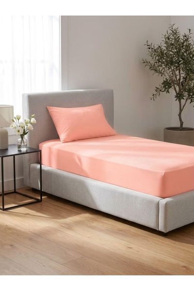 EBREEZZ Fitted Sheet Set Twin Size 100x200 + 30 cm, 1 Pillowcase, Color