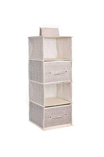 Generic FASHION HOME Hanging Shelf Closet Organizer Storage Box Collapsible C...