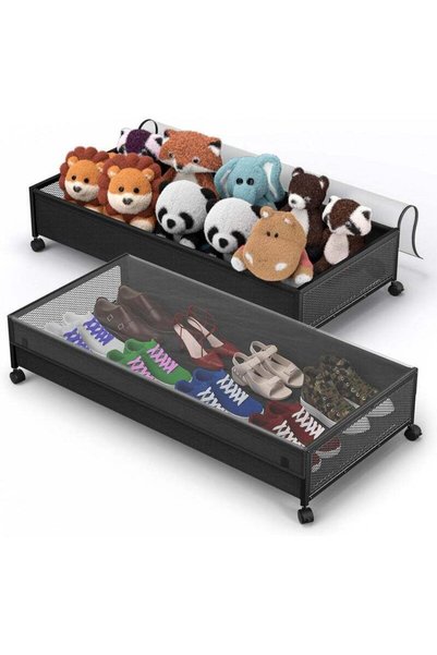 Generic YOUWE7 60L Large Capacity Under Bed Storage with Wheels-Under Bed Sto...