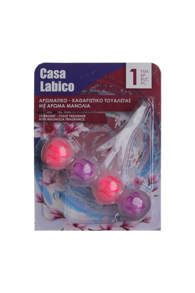 Casa Labico Odorizant WC Magnolie – Bloc cu Bile pentru Parfum și Spumă