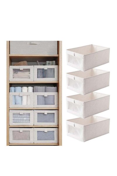 Generic Arabest Linen Closet Organizers And Storage, 4 Pack Closet Storage Bi...