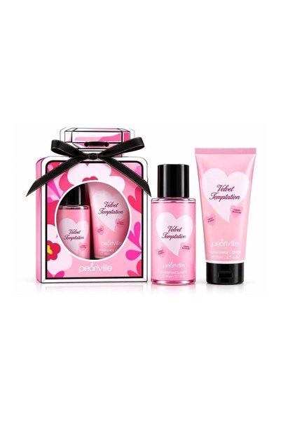 Pearlville مجموعة هدايا عطور Pink Explosion Gift Set |   مجموعة هدايا نسائية:...