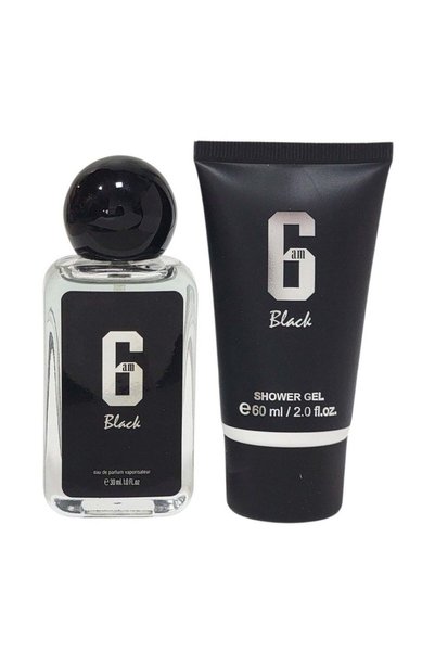 Mystical مجموعة هدايا 6 AM BLACK – قطعتان |   30 مل عطر + 60 مل جل استحمام | ...