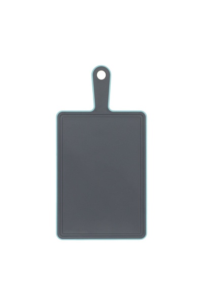 Kitchen Master Tocător cu mâner Gri Verde 27x19cm – marginea aderentă ajută l...