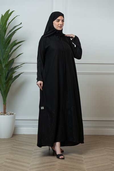 LAVİNİA عباية نسائية من لافينيا, قماش انترنت نص كلوش