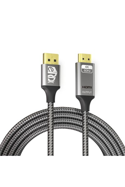 eRDX Cablu video DisplayPort la HDMI eRDX ®   – 2m, Activ, 4K 60Hz, QHD 120Hz...