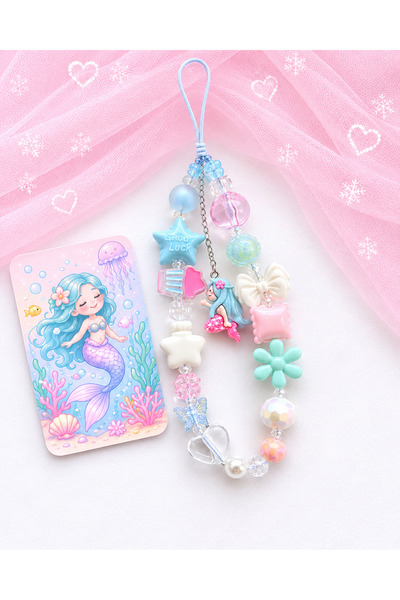 MİRAZ TASARIM Pastel Mermaid-Themed Phone Charm, Camera Charm, and Bag Charm ...