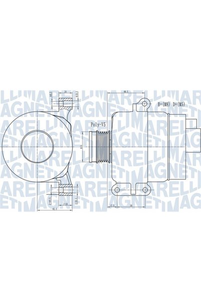 MAGNETI MARELLI Generator / alternator 063731969010