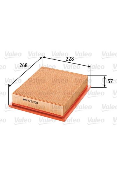 VALEO Въздушен филтър 585008