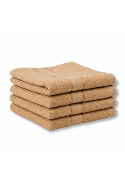 OEM Set 4 prosoape față și mâini, cappuccino, 50x90 cm, bumbac 100%, 400 g/m²