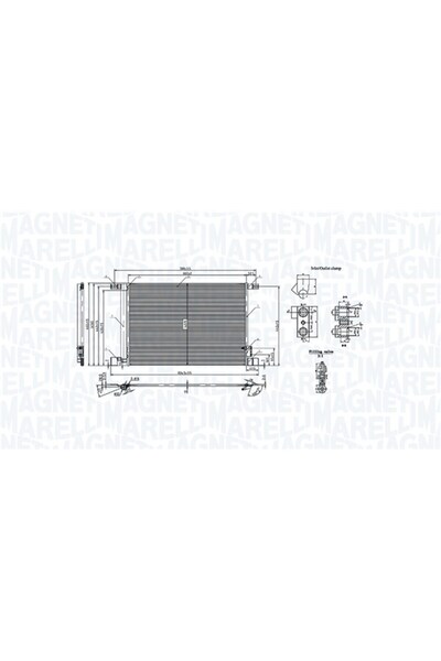 MAGNETI MARELLI Συμπυκνωτής, κλιματισμός 350203010600