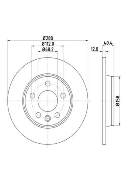MTR Disc frana 12108579, set 2 buc.