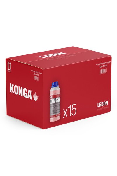 Konga Set de 15 x 1L Detergent profesional concentrat pentru podele, parfum d...