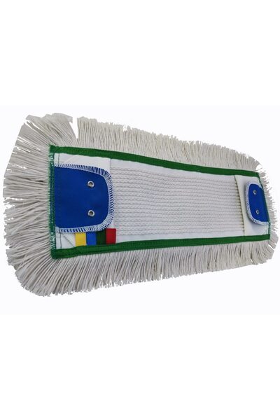 Konga Mop plat profesional, verde, cu urechi și buzunare, 100% bumbac, 190gr,...