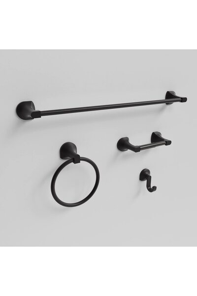 BGL Bathroom Hardware Set Brushed Nickel Adjustable Expandable Towel Bar 4-Pi...