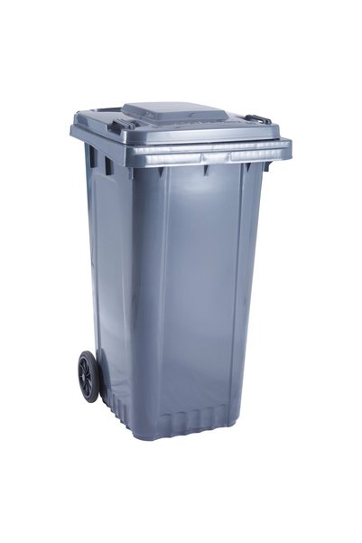 Konga Coș de gunoi de 240L, HDPE negru antracit, cu 2 roți avansate de mobili...
