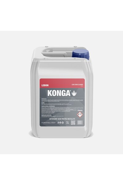 Konga Detergent acid profesional pentru instalații CIP 10L, soluție industria...