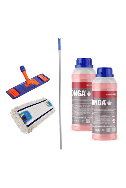 Konga Set complet pentru curățarea pardoselilor: 2x Detergent concentrat prof...