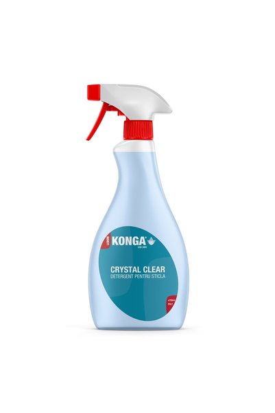 Konga Soluție de curățat ferestre Crystal Clear 750ml – Pentru sticlă, oglinz...