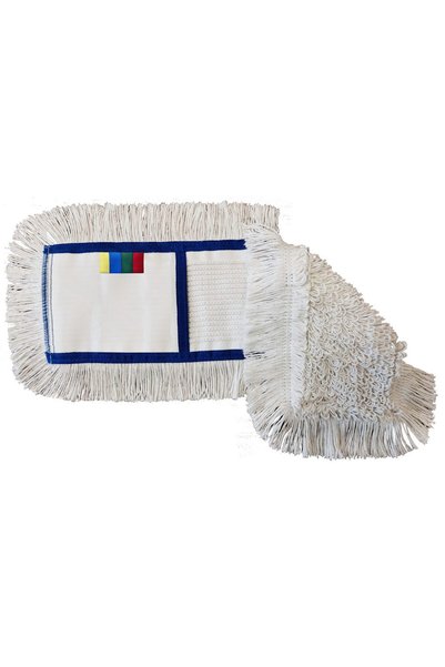 Konga Mop plat profesional cu buzunare, 100% bumbac, 230gr, 60cm, cu cod de c...