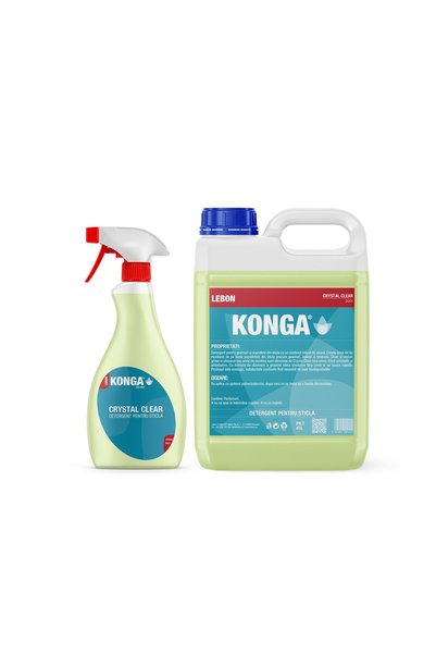 Konga Set de curățare geamuri: Detergent pentru geamuri, sticlă și oglinzi, c...