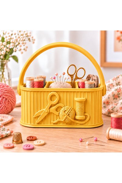 Generic Brand Sewing Supplies Organizer – Compartmentalized Organizer Box wit...