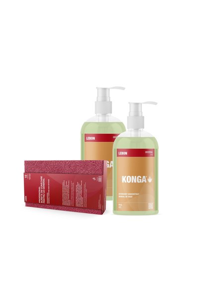 Konga Set de curățare vase: Set - 2 x Detergent universal pentru vase, Konga,...