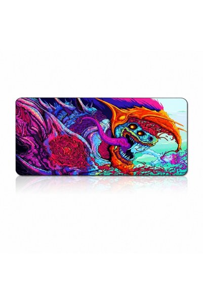 LUXER Dragon Gaming Mousepad 90 x 40 cm, Rubber Base and Side Stitching, Wate...
