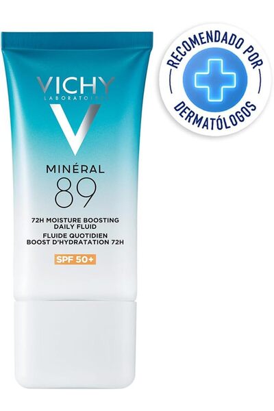 Vichy , Mineral 89, Daily Hydration Boost Fluid 72h SPF50+, Moisturizing and ...
