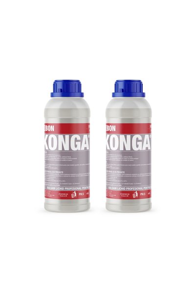 Konga Set - 2 x Balsam profesional pentru textile cu parfum floral – Formulă ...