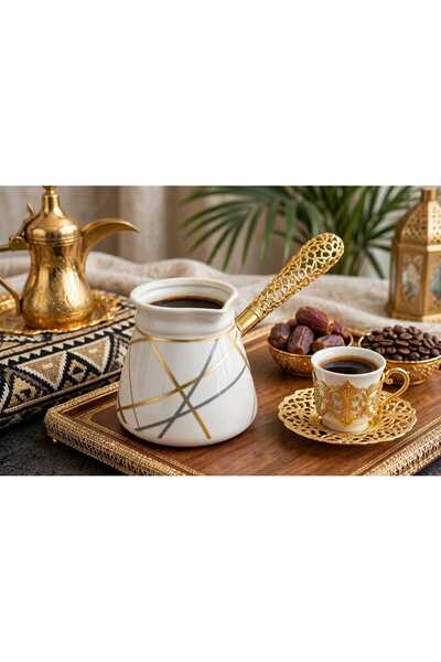 Generic Brand ركوة قهوة برسلان قطر7سم ارتفاع 9سم طول17