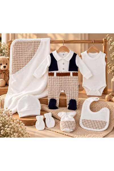 Baby day Children's Plaid Set