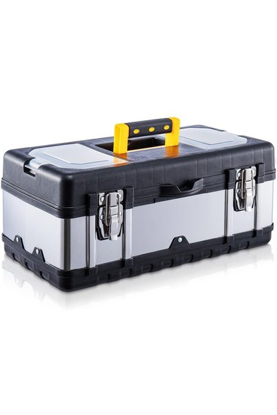 TERRIFI Tool Box ToolBox StorageHeavy with Stainless Steel Body and Removable...