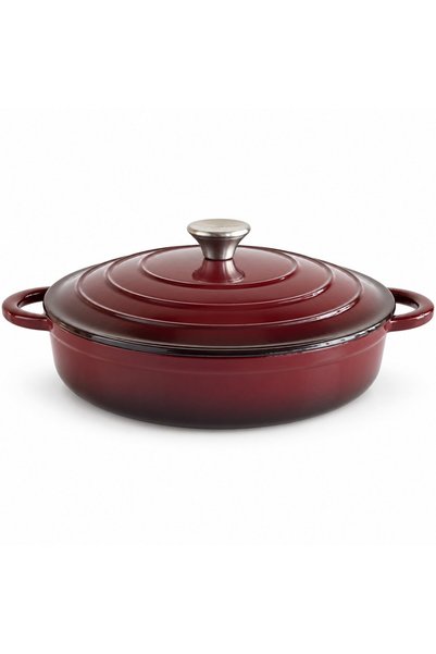 SCHMITTER saucepan with lid, enameled cast iron, Ø29 x 7 cm, 3.5 L, 5.5 kg