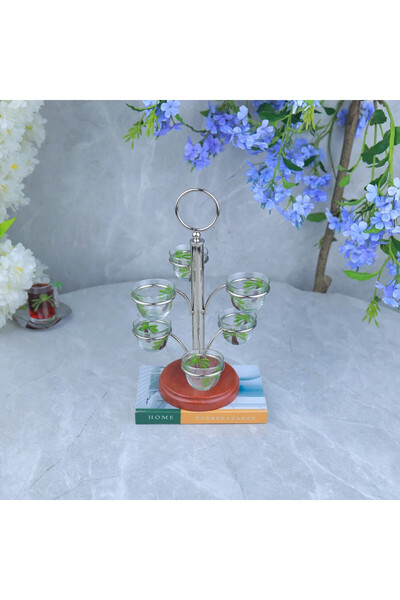 Al Hadaya Mall Stainless Steel and Wooden Base Dish Rack with Elegant Design ...