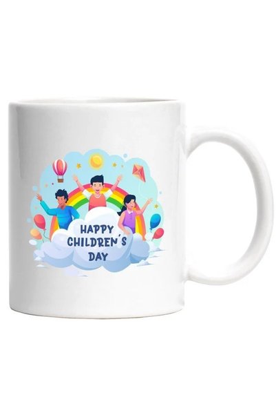 INOVATIX Mug With Message In English Happy Childern's Day, Children's Day, Ra...