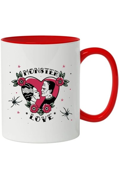 INOVATIX Cana Cu Mesaj In Engleza Monster Love, Frankenstein, Multicolor 330 ...