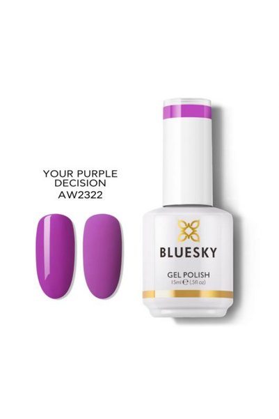 BLUESKY Ojă gel UV, Decizia ta mov, 15 ml