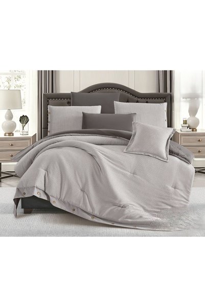 NAJMA Napier Royal Luxury Plaid Bedspread with Heavy Filling 7 Pieces 230X250