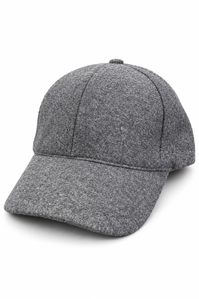 CosmoOutlet Men's Winter Melton Baseball Cap, Adjustable with Velcro