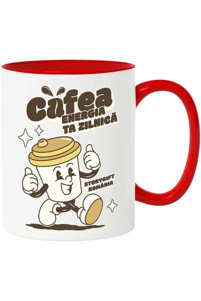 INOVATIX Cana Cafea, Energia Ta Zilnica Dimineata Aroma, 330ml, Ceramica Cu M...