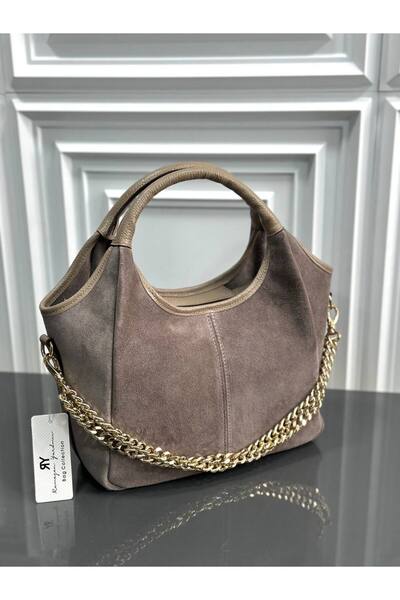 çkn sedat çakan çanta & fular & aksesuar Premium Genuine Suede Leather Women'...