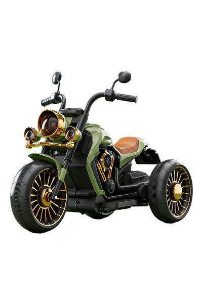 AMAMIA Motocicleta Electrica pentru Copii, Bluetooth, Anti-Rasturnare, Lumini...
