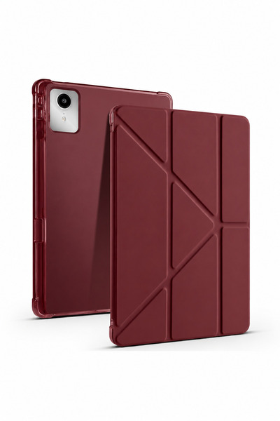 Nezih Case Lenovo M11 / K11 TB-330FU Uyumlu Trifolding Kalem Bölmeli Arkası Y...