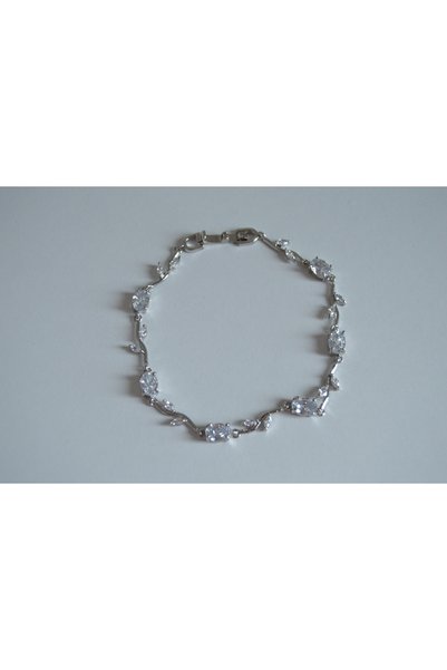 Taşlı Silver Bileklik