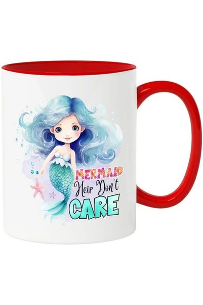 INOVATIX Cana Cu Mica Sirena Cu Mesajul "mermaid Heir Don't Care", INOVATIX®