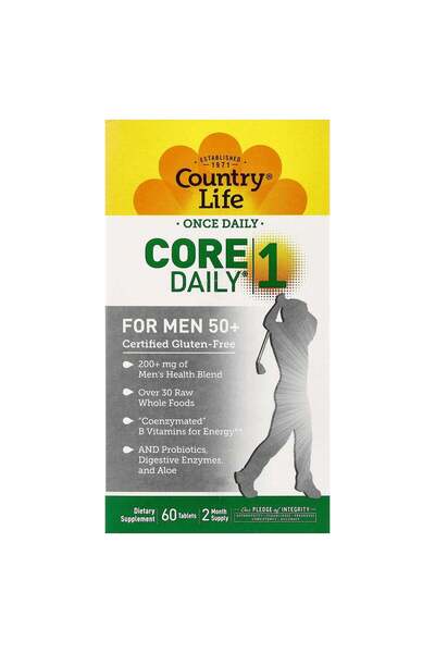 COUNTRY LIFE كور ديلي-1 للرجال 50+ - 60 قرصًا