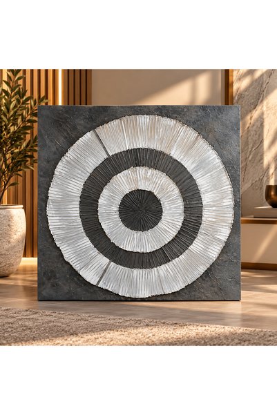 Binown Modern Wall Artwork Harmony Circuit Board with Geometric Design 100*100